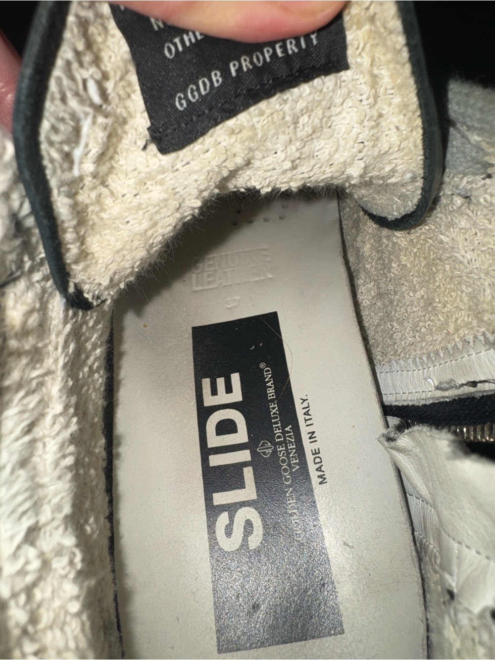 Golden Goose Black High-Top Sneakers with Stud Accents - Picture 4 of 5